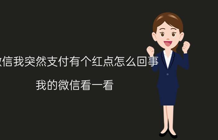 微信我突然支付有个红点怎么回事 我的微信看一看，怎么有个红点呢？